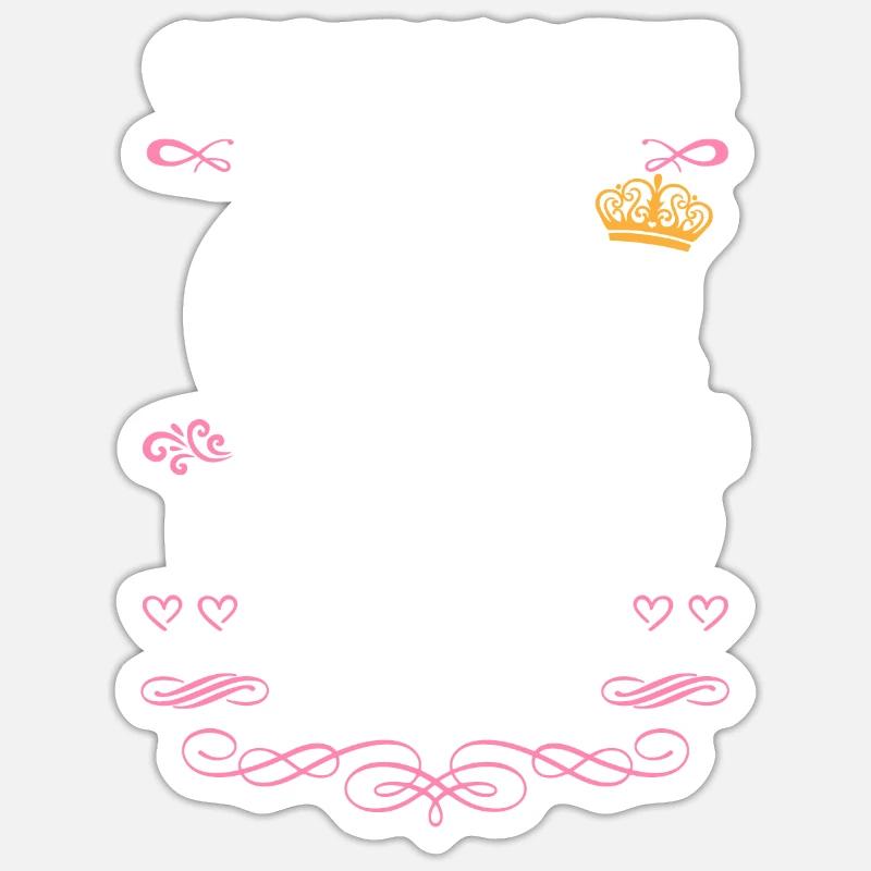 Es war einmal ein Mädchen. März 2020 Geburtstag Sticker Größe S (10 x 10 cm)