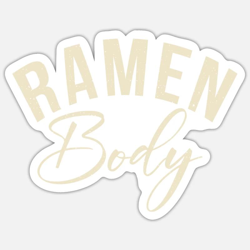Ramen Lover - Sticker taille S (10 x 10 cm) - blanc mat