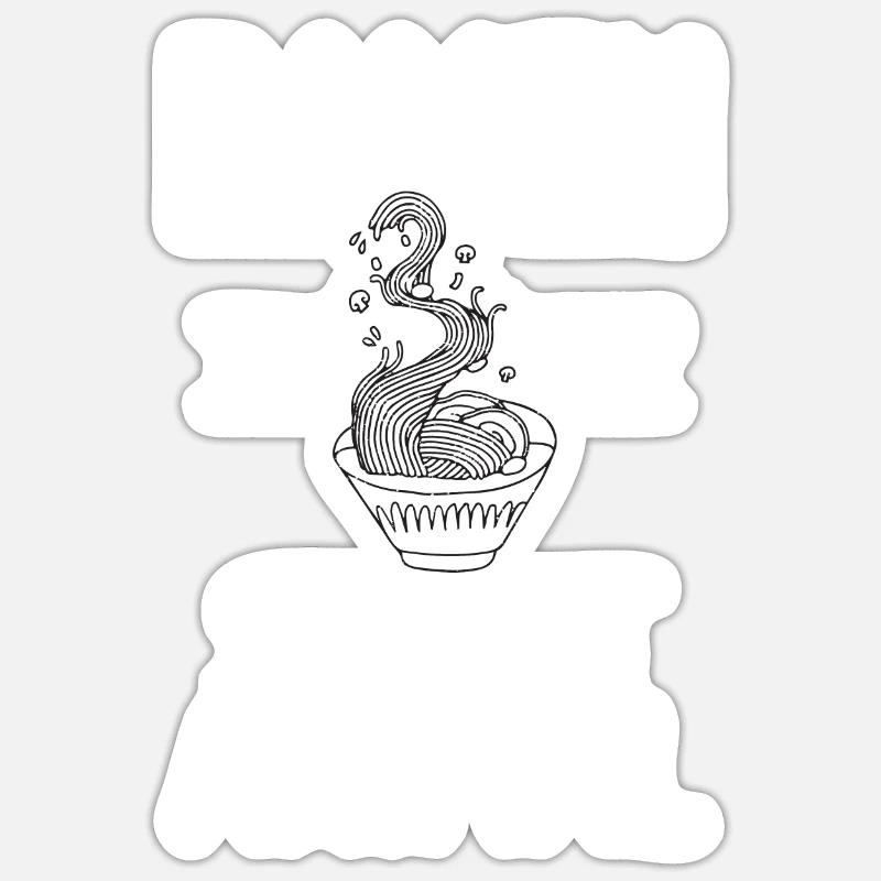 Ramen Lover - Sticker size S (10 x 10 cm) - white matte
