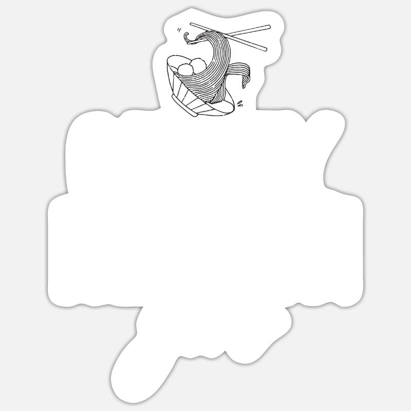 Ramen Lover - Sticker size S (10 x 10 cm) - white matte