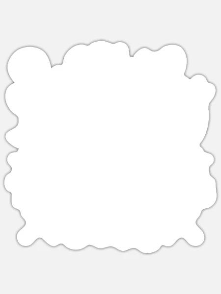 Messerwurfscheibe Geschenk Messerwerfer - Sticker Größe S (10 x 10 cm) - Mattweiß