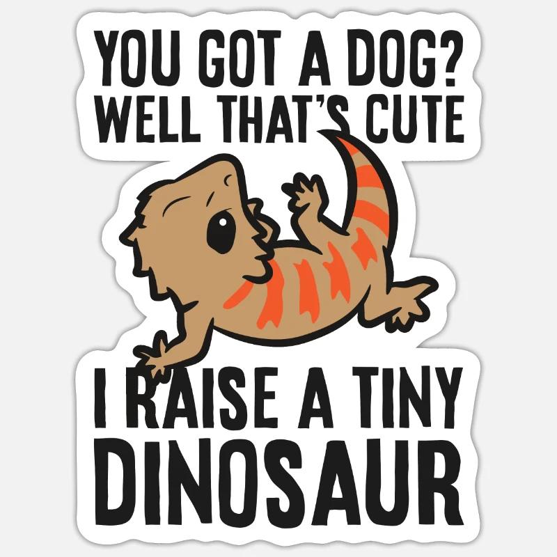 Bartagame Besitzer Bartagame Haustier Bartagame - Sticker Größe S (10 x 10 cm) - Mattweiß