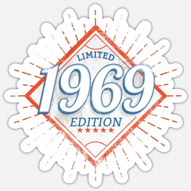 Edition Limitée 1969 Millésime - Sticker taille S (10 x 10 cm) - blanc mat