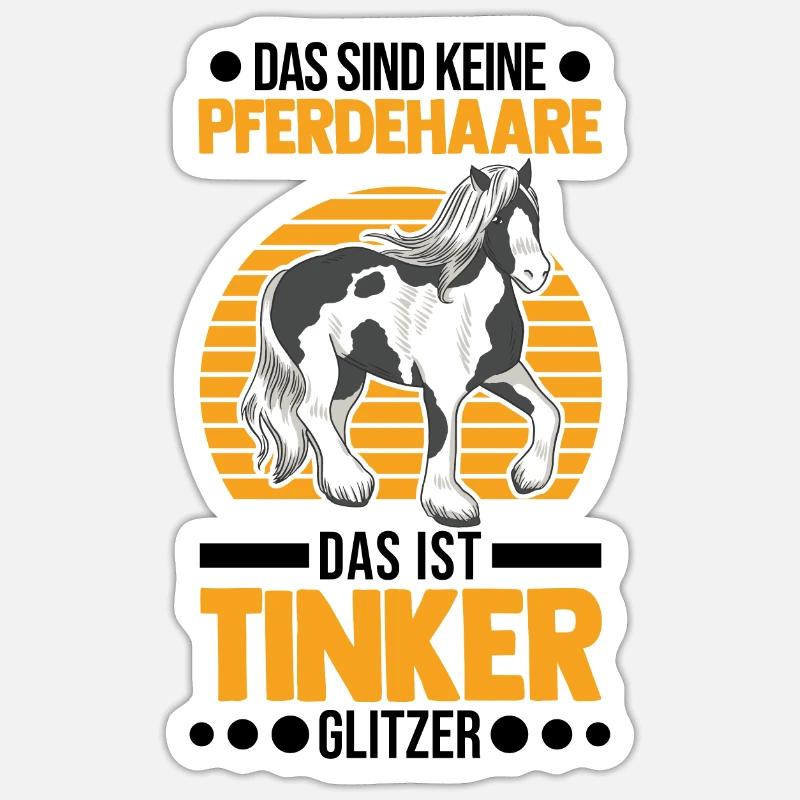 Irish Tinker Perfume Glitter Tinker Horse Sticker size S (10 x 10 cm)