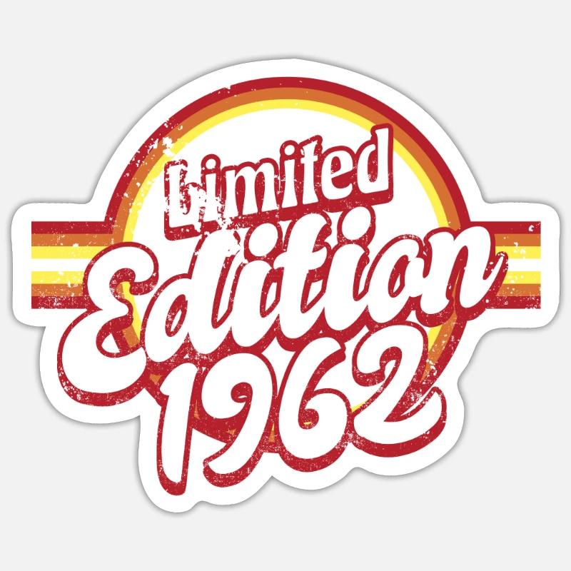Edition Limitée 1962 Millésime - Sticker taille S (10 x 10 cm) - blanc mat