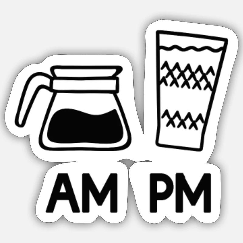 Hessian Abbelwoiglas Äppler Cider Bembel - Sticker size S (10 x 10 cm) - white matte