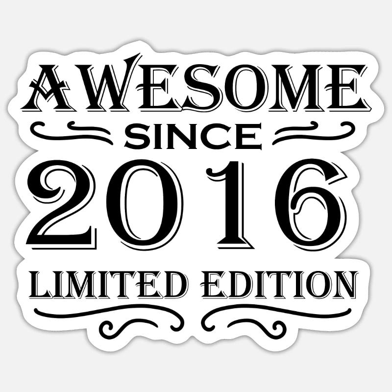 2016 Sticker size S (10 x 10 cm)