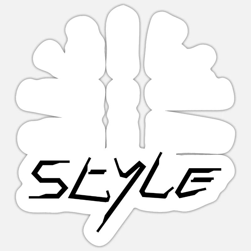 Retrowave style - Sticker size S (10 x 10 cm) - white matte