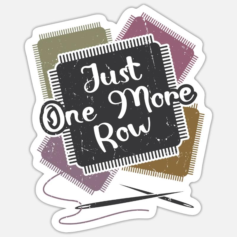 Seulement une rangée de crochet Sticker taille S (10 x 10 cm)