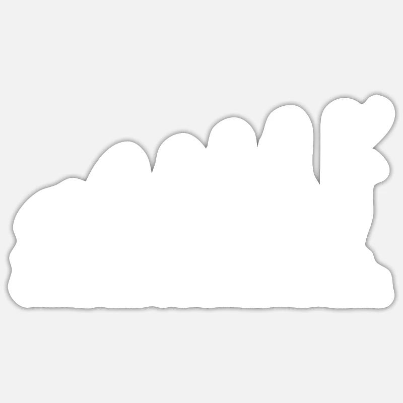 Bauleiter Evolution - Sticker Größe S (10 x 10 cm) - Mattweiß