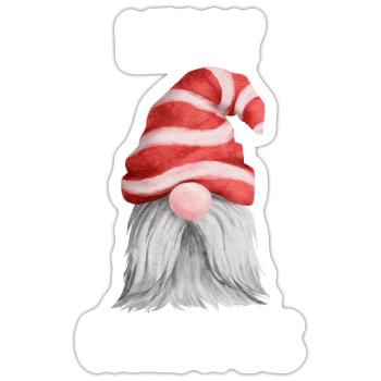 Joyeux Noël Drôle de Chemise de Noël - Sticker taille S (10 x 10 cm) - blanc mat - Devant