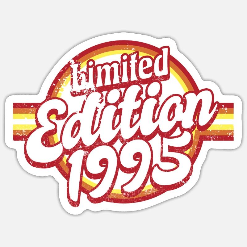 Edition Limitée 1995 Millésime - Sticker taille S (10 x 10 cm) - blanc mat
