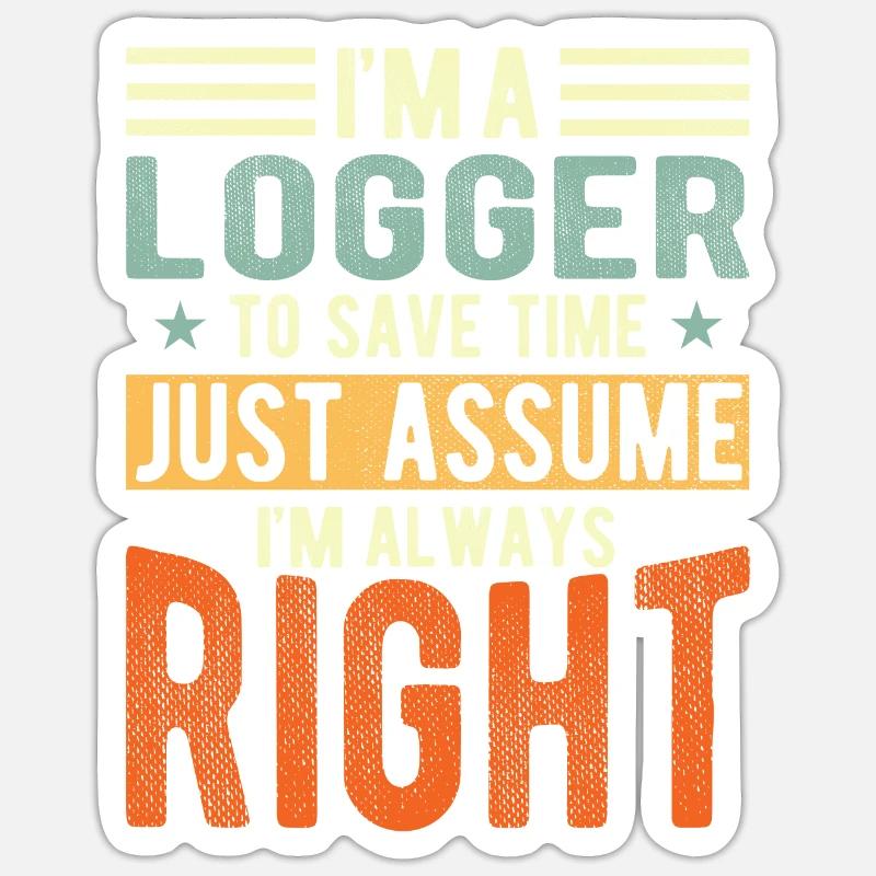 Logger Sticker Größe S (10 x 10 cm)