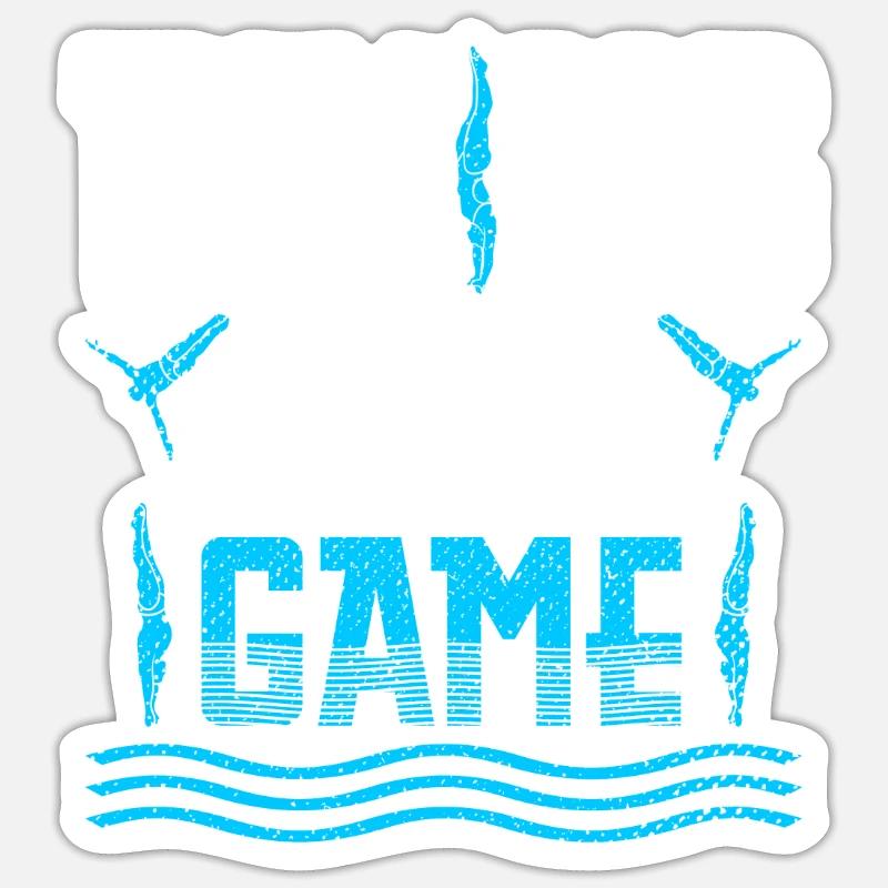 Plongeurs plongeurs - Sticker taille S (10 x 10 cm) - blanc mat