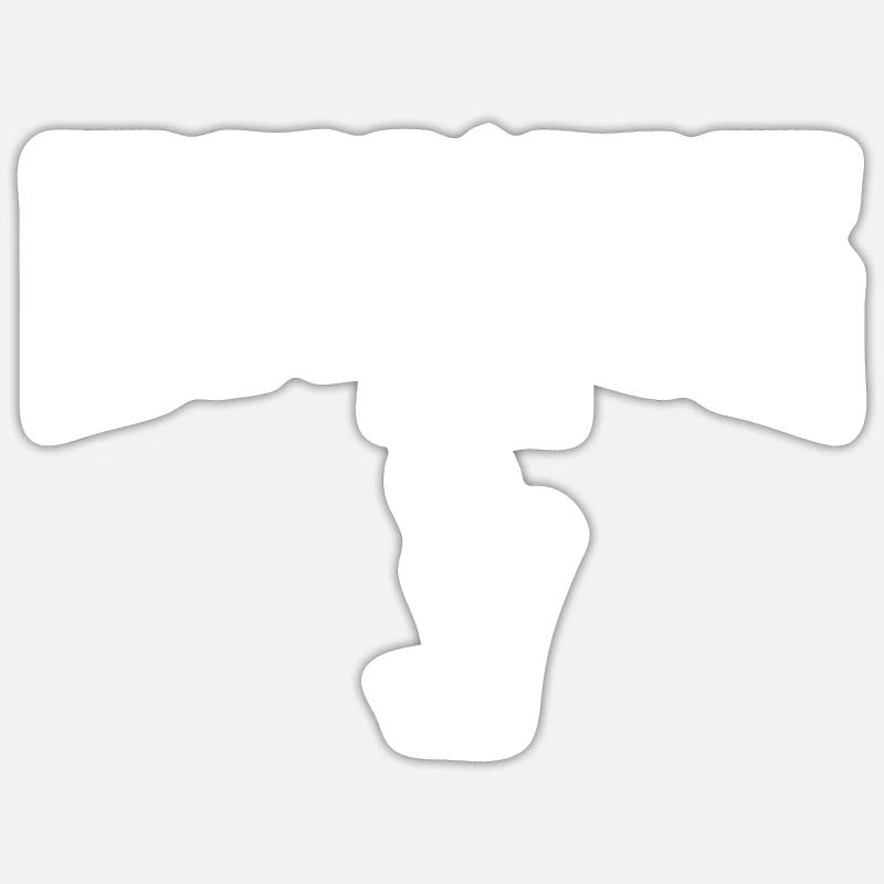 Turmspringen Turmspringer - Sticker Größe S (10 x 10 cm) - Mattweiß