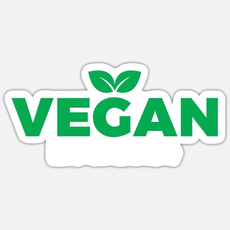 Veggie Lover Vegan Cadeau - Sticker taille S (10 x 10 cm) - blanc mat