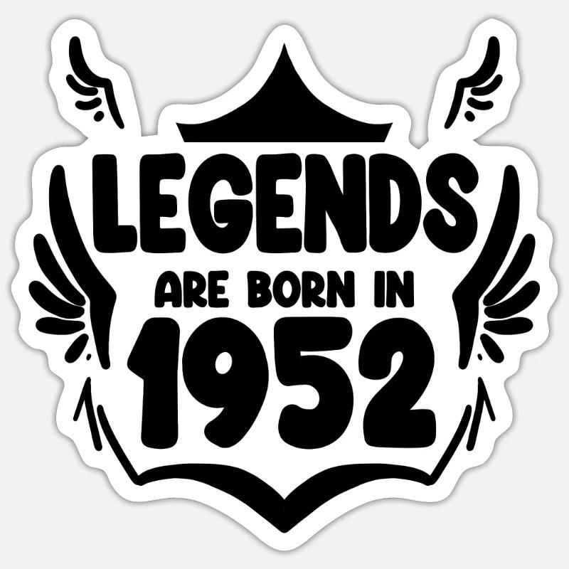 1952 - Sticker Größe S (10 x 10 cm) - Mattweiß