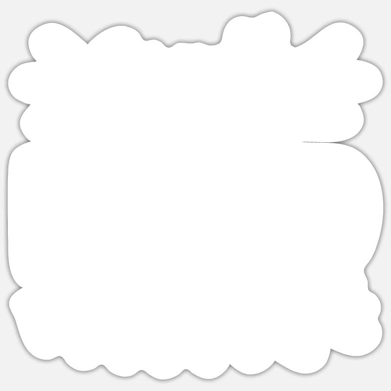 Tout simplement aimé - Sticker taille S (10 x 10 cm) - blanc mat