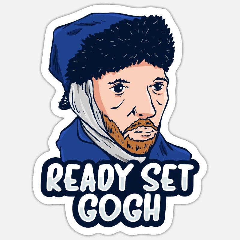 L’art de Van Gogh - Sticker taille S (10 x 10 cm) - blanc mat