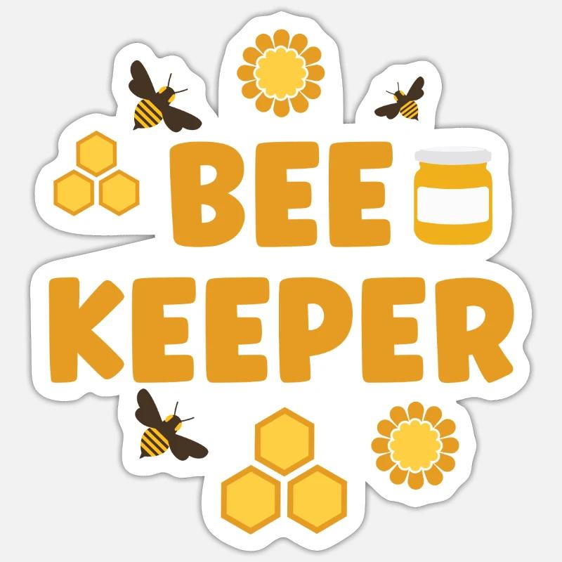 Beekeeping Honey bee Beekeepers - Sticker size S (10 x 10 cm) - white matte