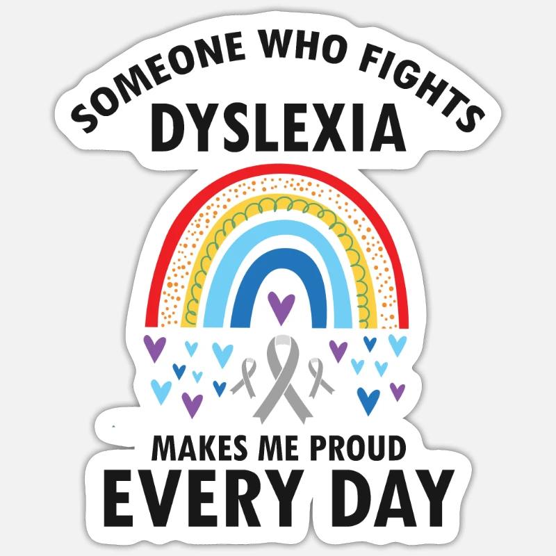 Dyslexia Intervention for Dyslexia Therapy - Sticker size S (10 x 10 cm) - white matte