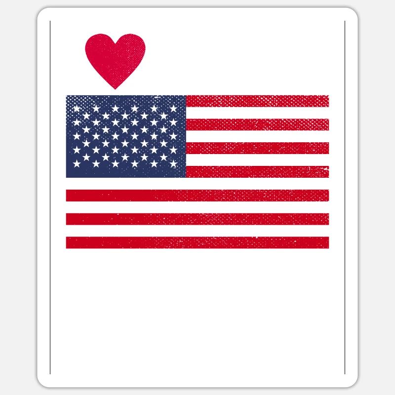Drapeau de cerf - Sticker taille S (10 x 10 cm) - blanc mat