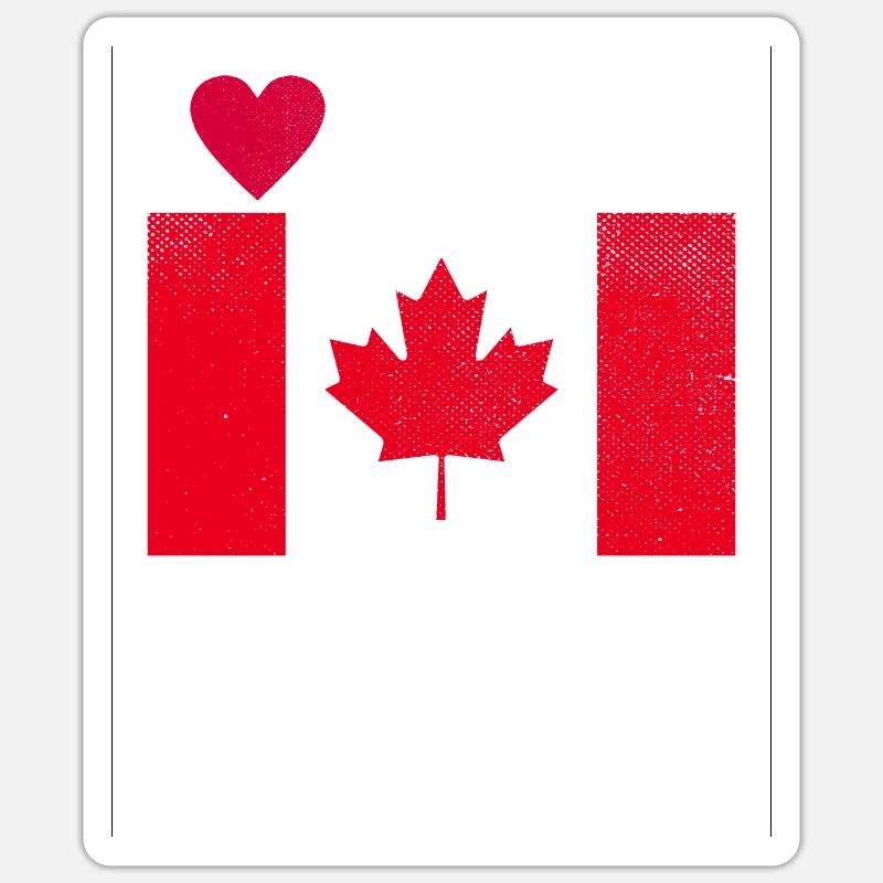 Canada Flag Sticker size S (10 x 10 cm)