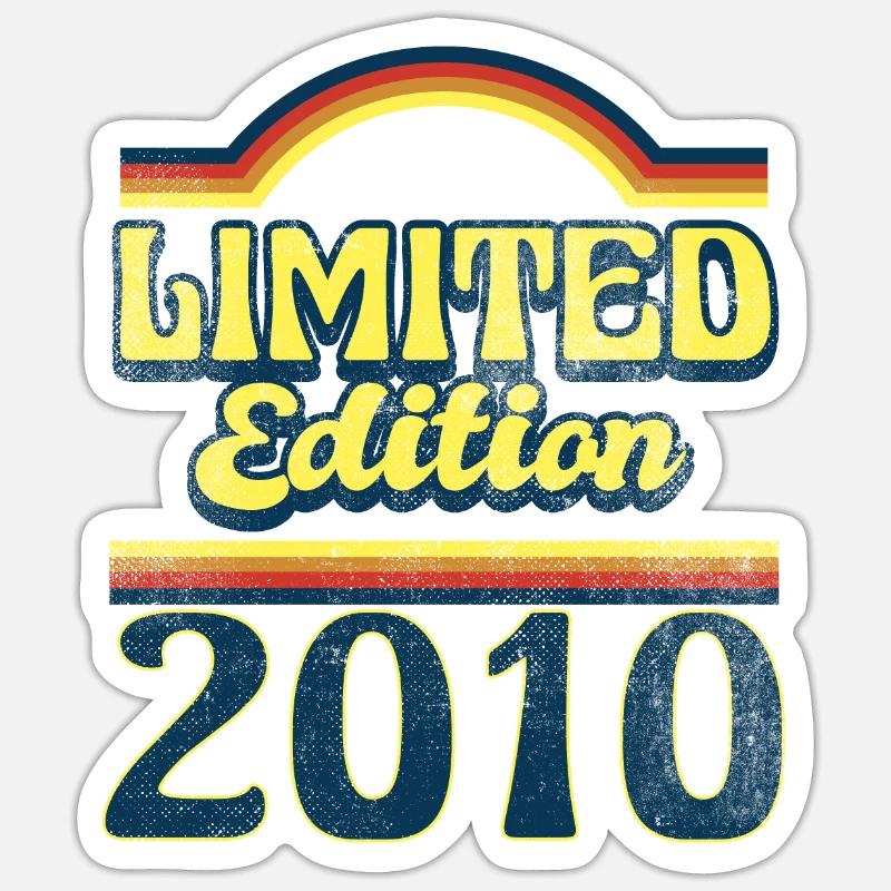 Edition Limitée Millésime 2010 - Sticker taille S (10 x 10 cm) - blanc mat