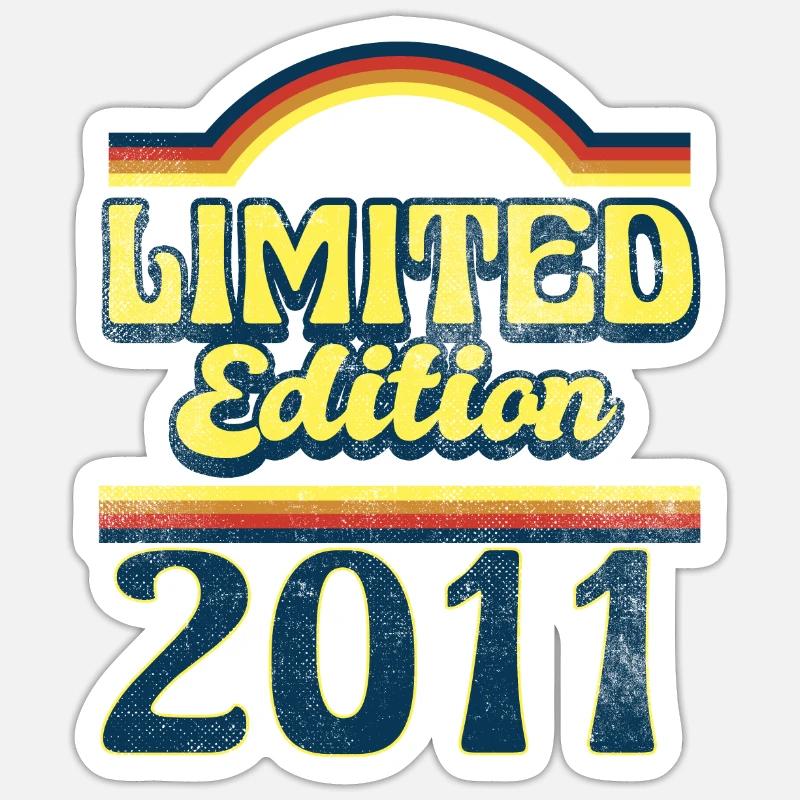 Édition Limitée Millésime 2011 - Sticker taille S (10 x 10 cm) - blanc mat