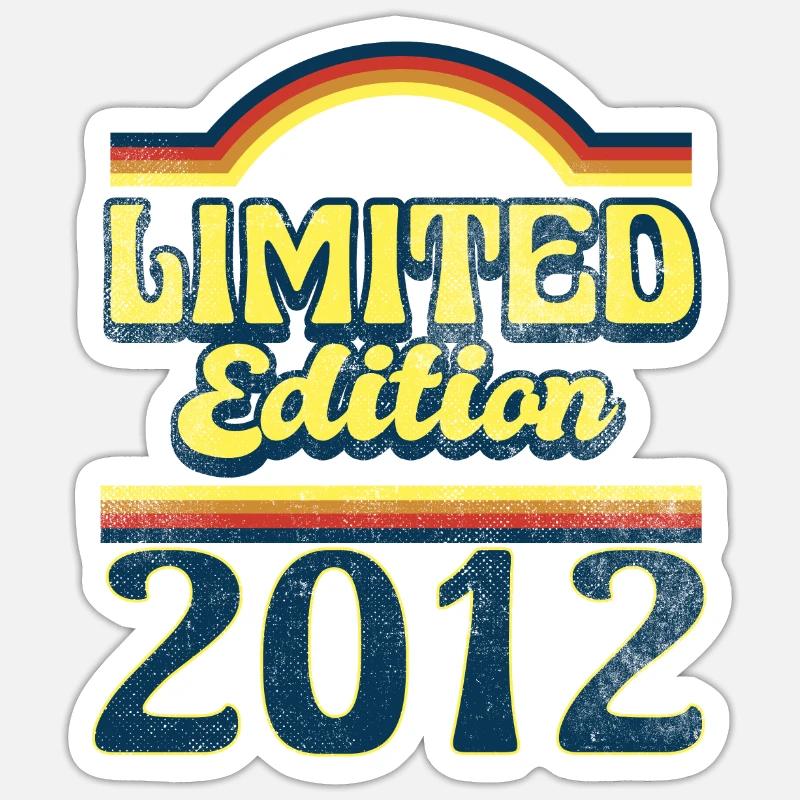 Edition Limitée Millésime 2012 - Sticker taille S (10 x 10 cm) - blanc mat
