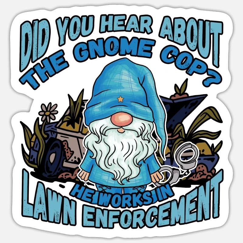 Zwerge - Sticker Größe S (10 x 10 cm) - Mattweiß