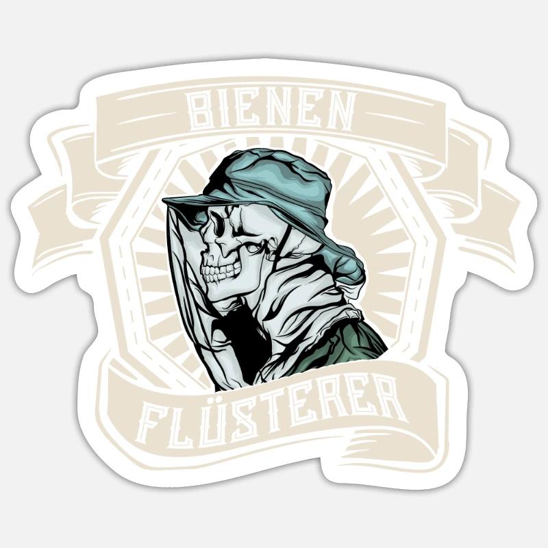 Bee Whisperer - Sticker size S (10 x 10 cm) - white matte