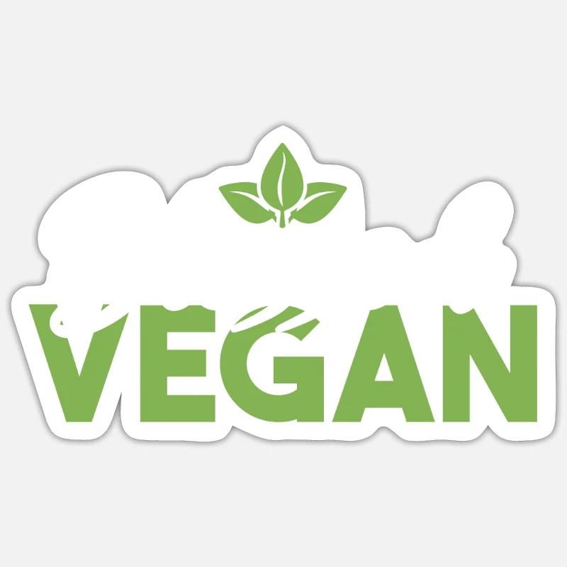 Veggie Lover Vegan Gift - Sticker size S (10 x 10 cm) - white matte