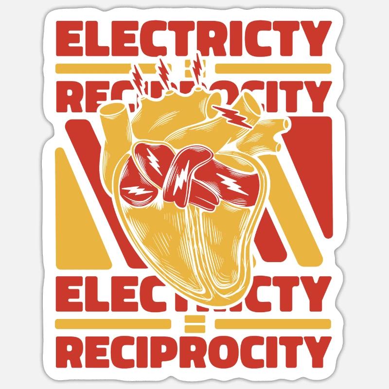 Electrician Electronics technician Construction electrician - Sticker size S (10 x 10 cm) - white matte