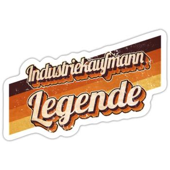 Kaufmann Geburtstag als Legende geboren - Sticker Größe S (10 x 10 cm) - Mattweiß - Vorne