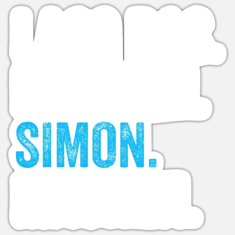 Lass das mal den Simon machen Name Sticker Größe S (10 x 10 cm)