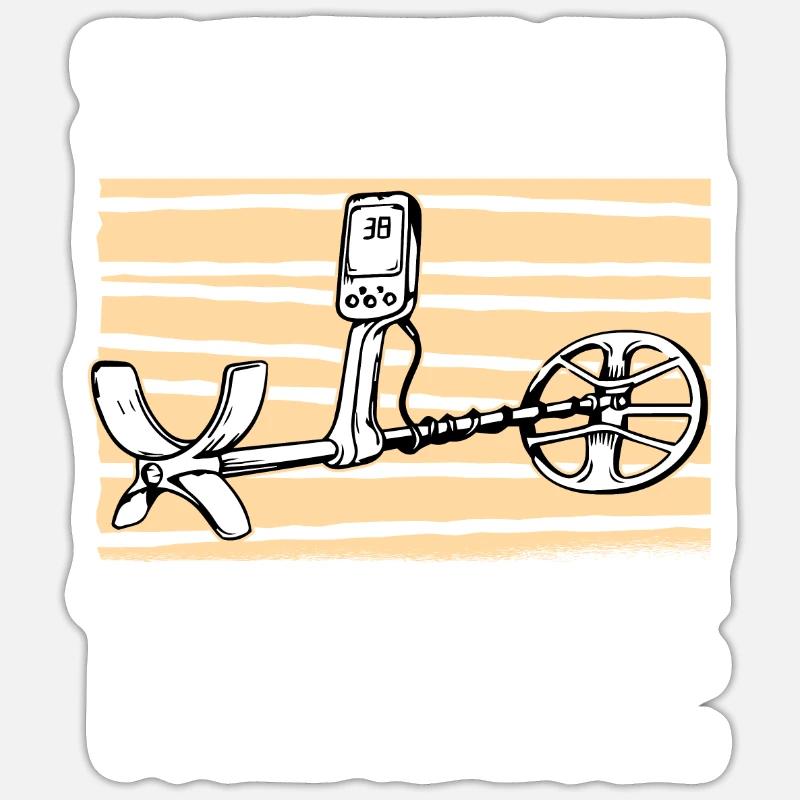 Prospectors Digging Treasure Sticker size S (10 x 10 cm)