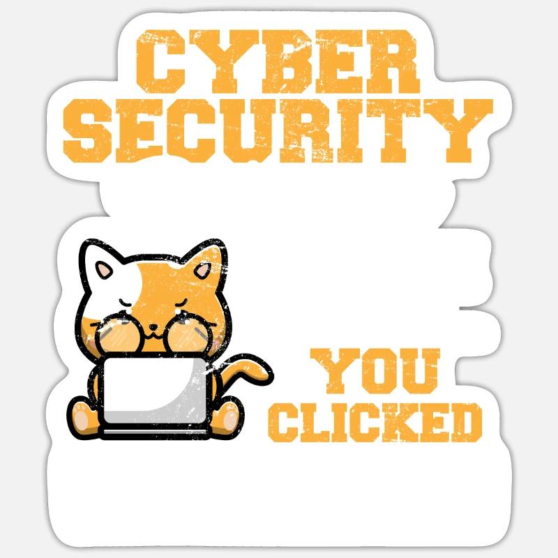 Cybersecurity Cyber Security MFA Hacker Pentester - Sticker Größe S (10 x 10 cm) - Mattweiß