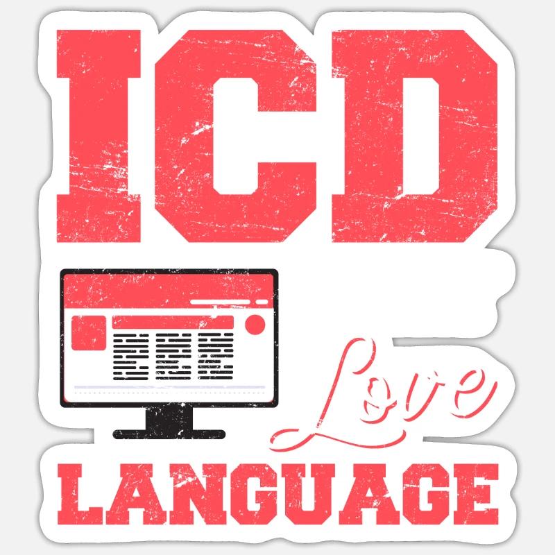 Funny Medical Coder ICD Medical Coding Medical Bil Sticker size S (10 x 10 cm)