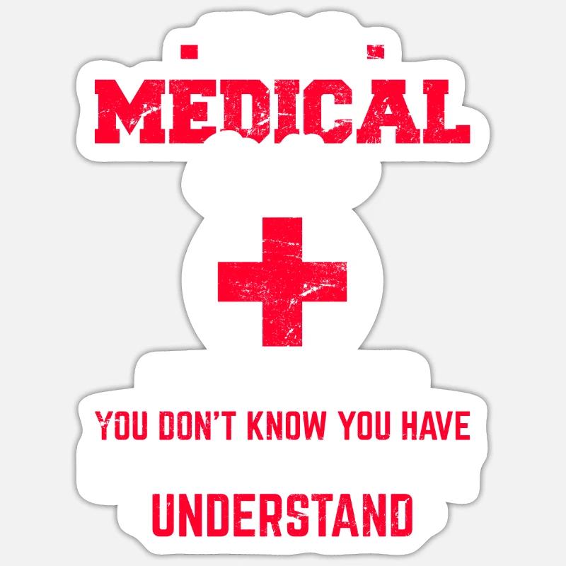Codeur médical drôle Facturation médicale Codage médical Sticker taille S (10 x 10 cm)