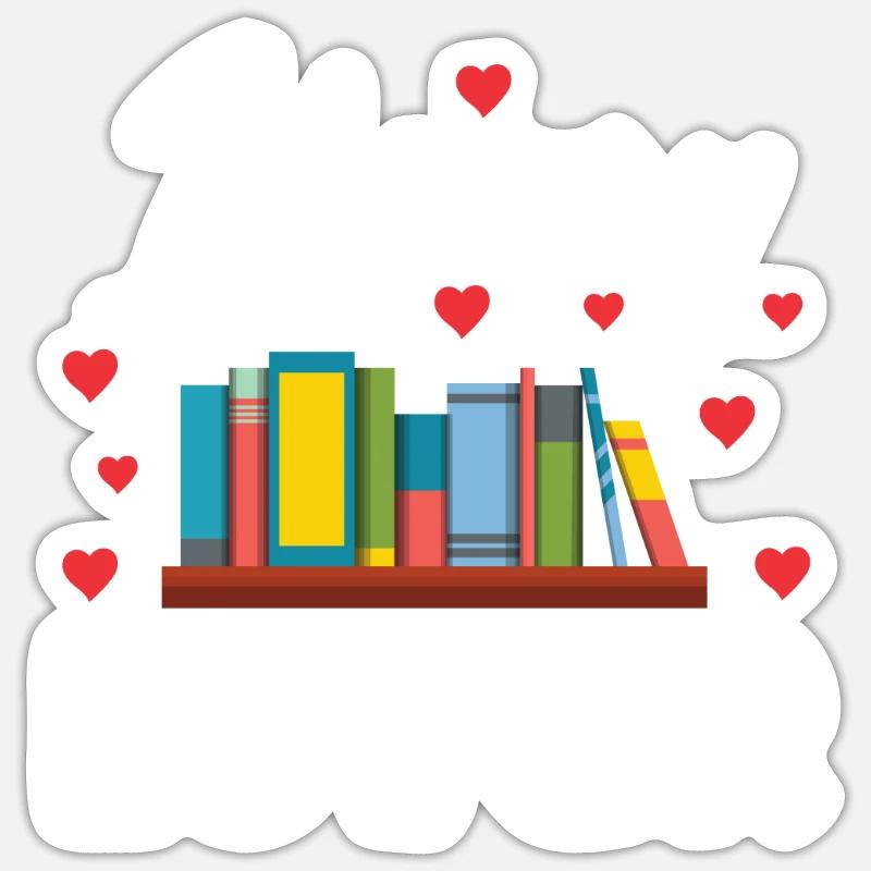 Library lover Librarian Books Proverbs Sticker size S (10 x 10 cm)