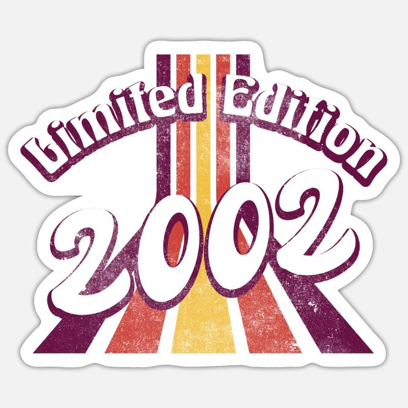 Edition Limitée 2002 Millésime - Sticker taille S (10 x 10 cm) - blanc mat