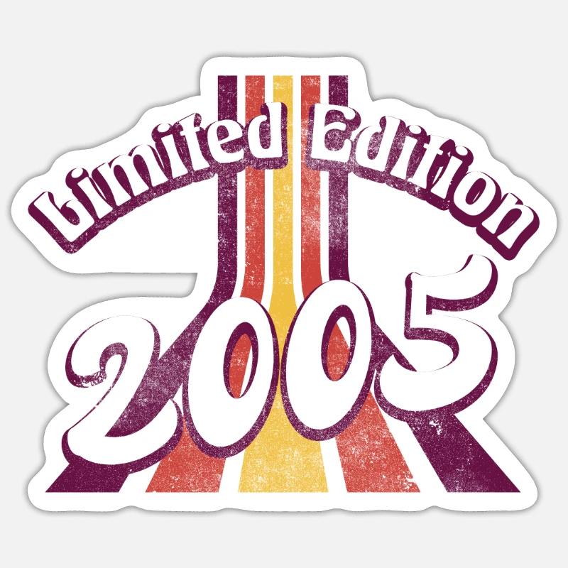 Édition Limitée 2005 Millésime - Sticker taille S (10 x 10 cm) - blanc mat