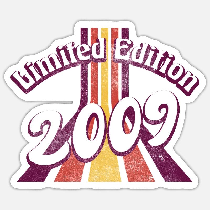 Édition Limitée Millésime 2009 - Sticker taille S (10 x 10 cm) - blanc mat