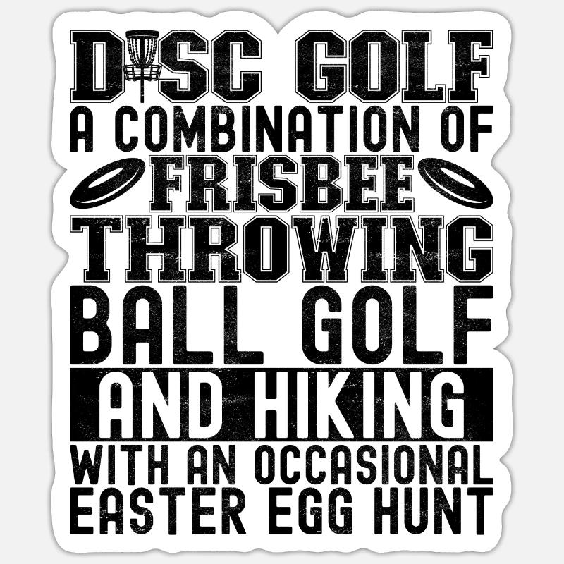 Disc Golf Disc Golfer Sticker size S (10 x 10 cm)