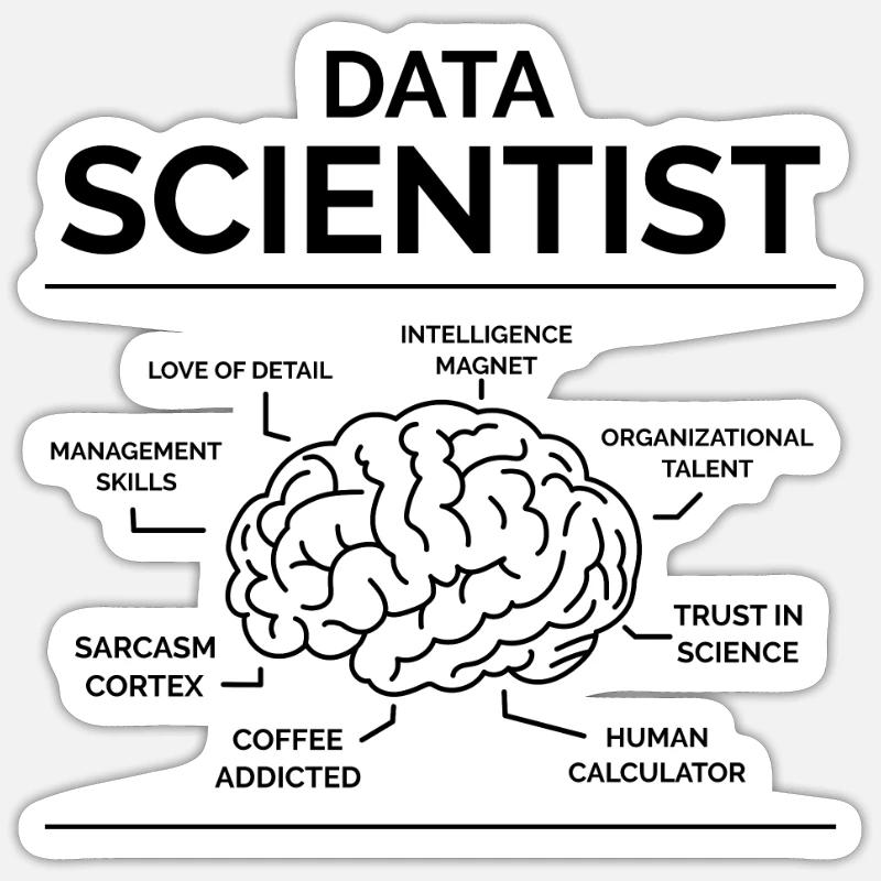 Data Analyst Sticker size S (10 x 10 cm)
