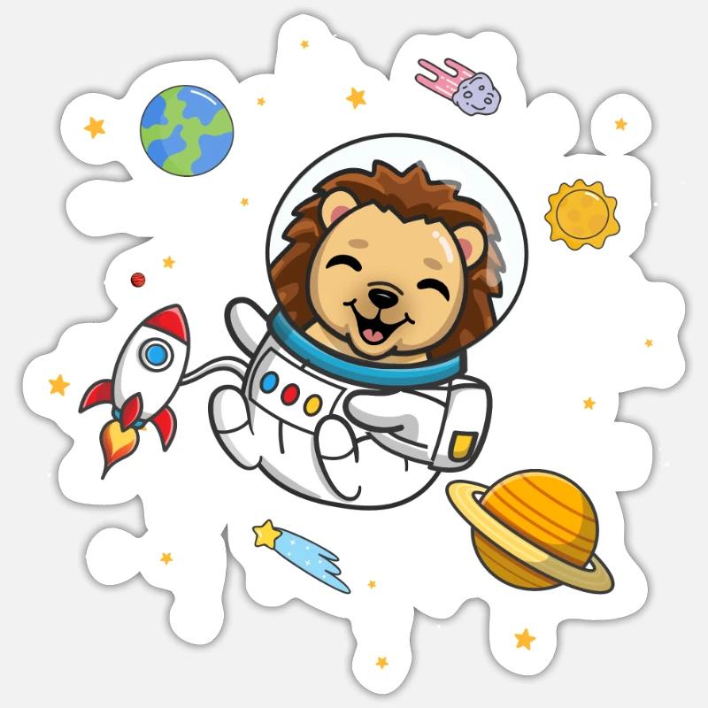 Hérisson Sticker taille S (10 x 10 cm)