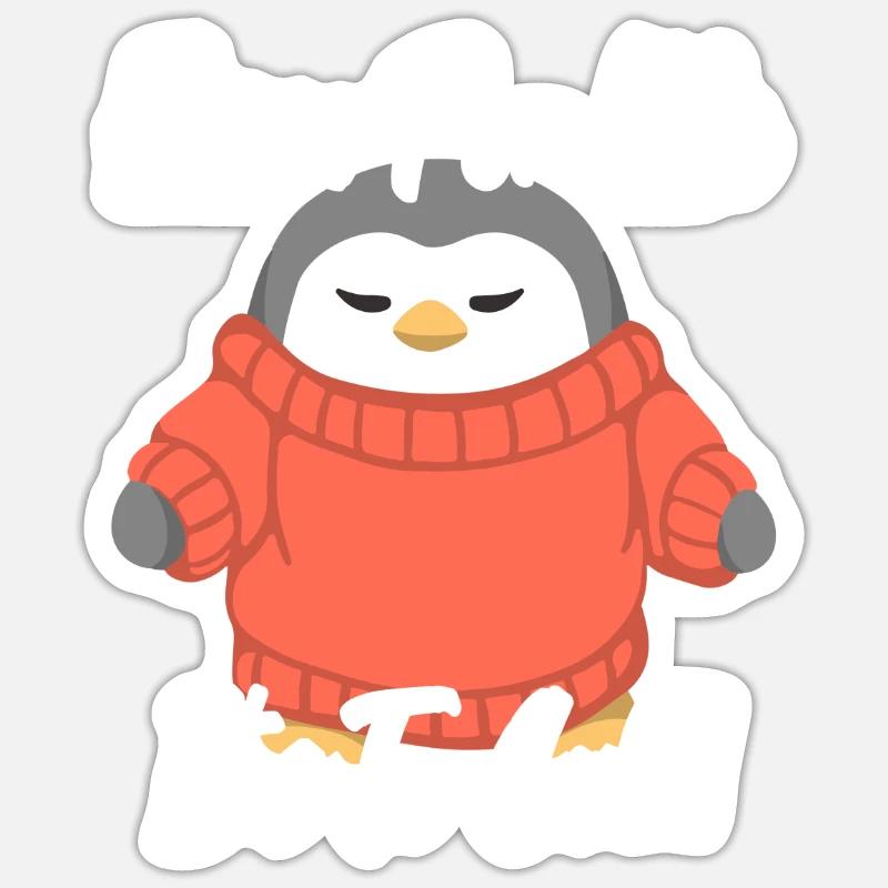 Même pour moi, c’est trop froid - Sticker taille S (10 x 10 cm) - blanc mat