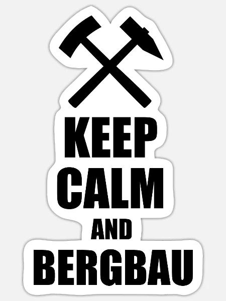 Erzgebirge Bergbau - Sticker Größe S (10 x 10 cm) - Mattweiß