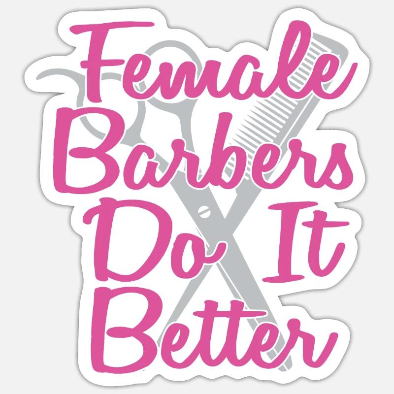 Coiffeur Coiffeur Coiffeur Sticker taille S (10 x 10 cm)